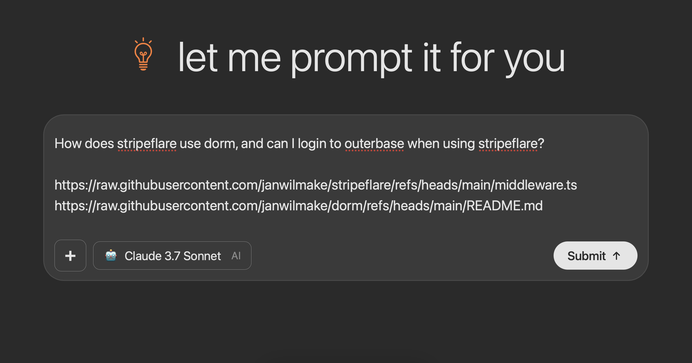 Show HN: Let Me Prompt It for You